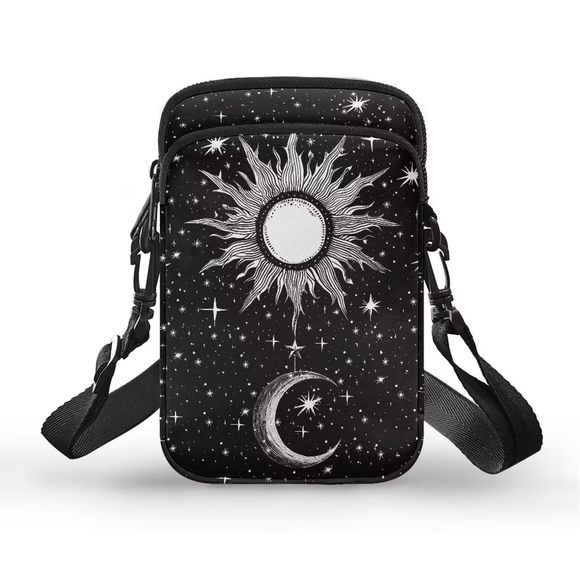 Crossbody Bag Small Purses Trendy Sun And Moon Shoulder Bag :[ - Picture 1 of 7